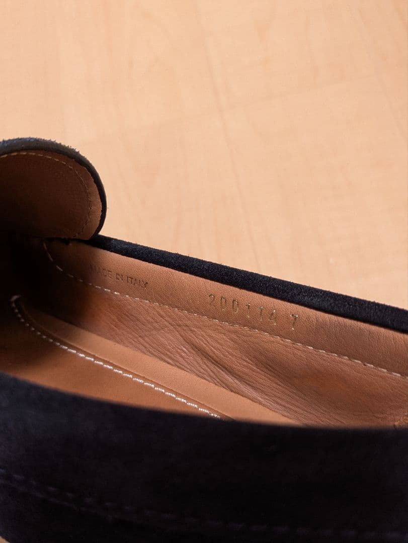 PRADA スエード（スウェード） ローファー ネイビー