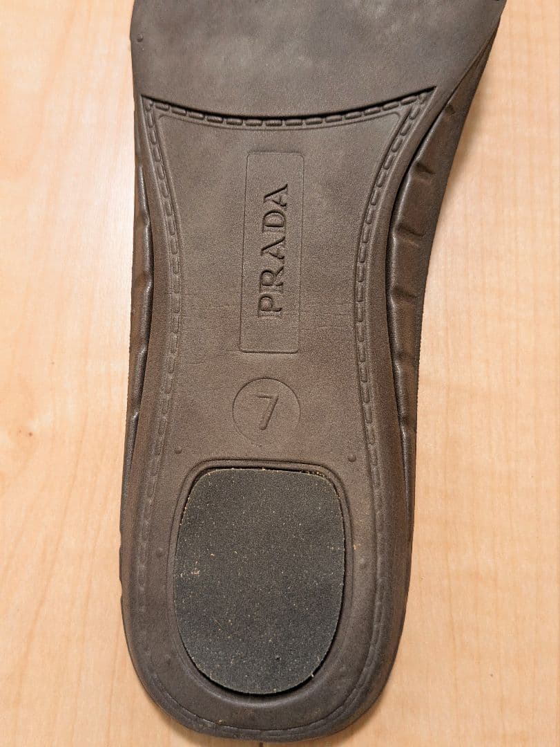 PRADA スエード（スウェード） ローファー ネイビー