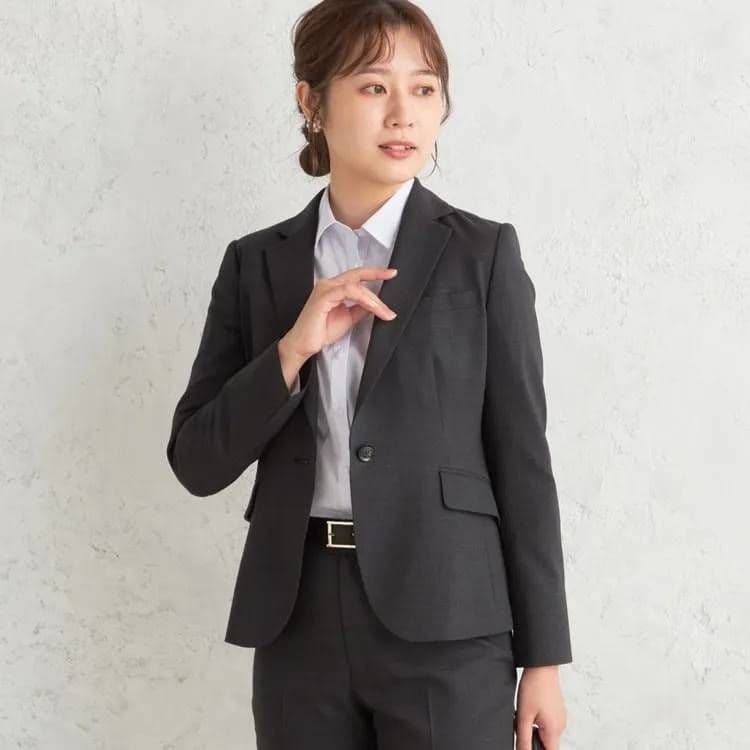 【新品】グレー スカートスーツ セットアップ