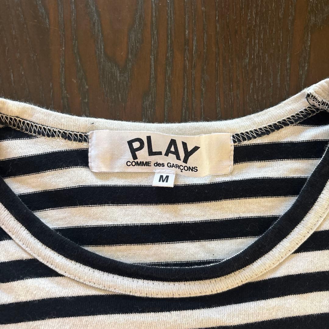 PLAY COMME des GARÇONS ストライプボーダーTシャツ M
