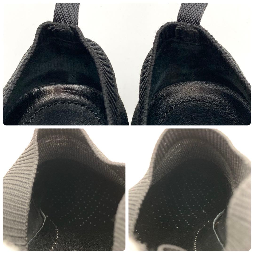 PHS✨PRADA ソックススニーカー スリッポン 黒 サイドロゴ35.5