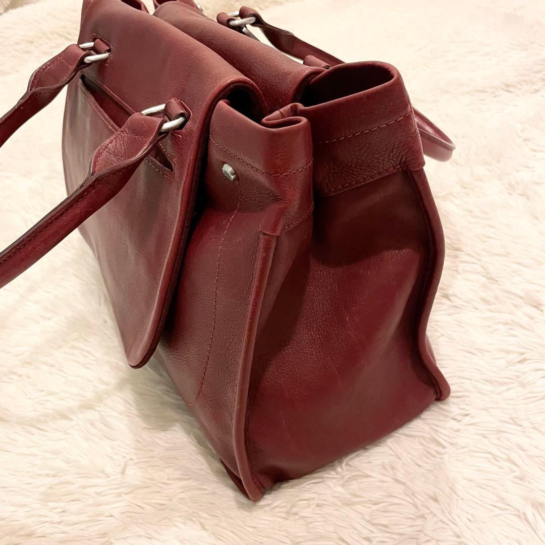 バッグ Longchamp Balzan Leather Handbag in Red