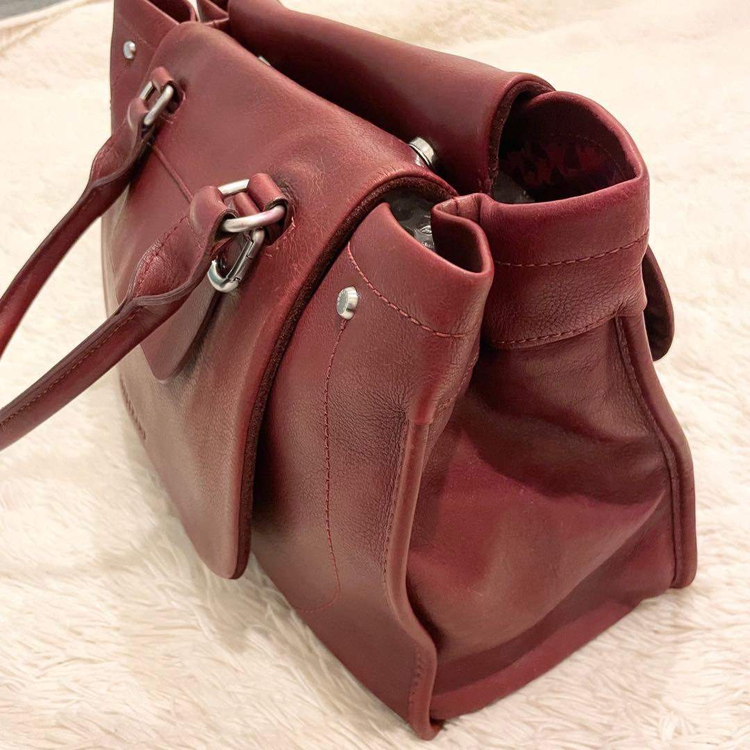 バッグ Longchamp Balzan Leather Handbag in Red