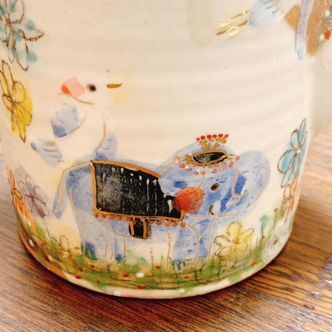 内藤加奈子さん　急須　kakko 象　鳥　ポット　作家　陶器