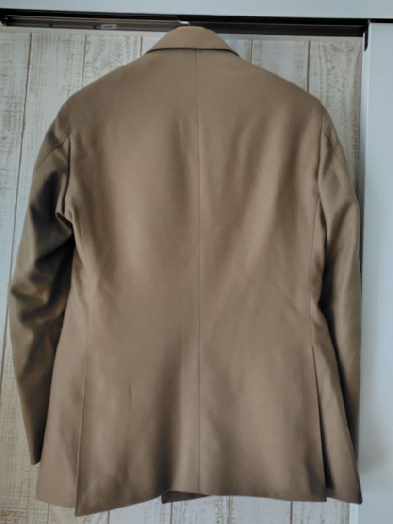 Zerbino ベージュフランネル ダブルブレストスーツ