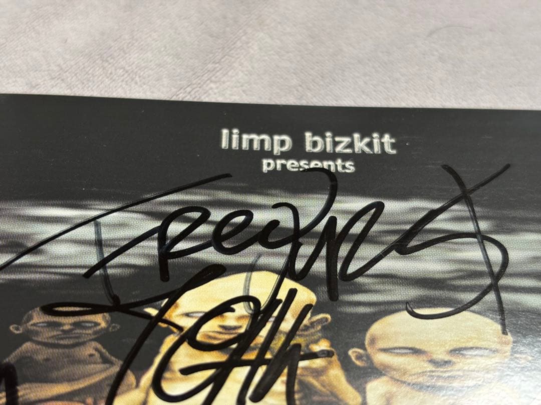 レア　リンプ・ビズキットサインCD Limp Bizkit