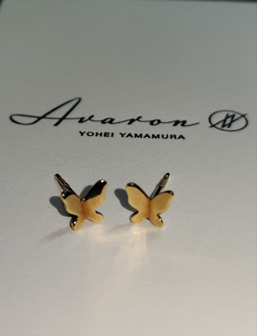 Avaron Butterfly Pierce 蝶 ピアス K18YG 証明書付