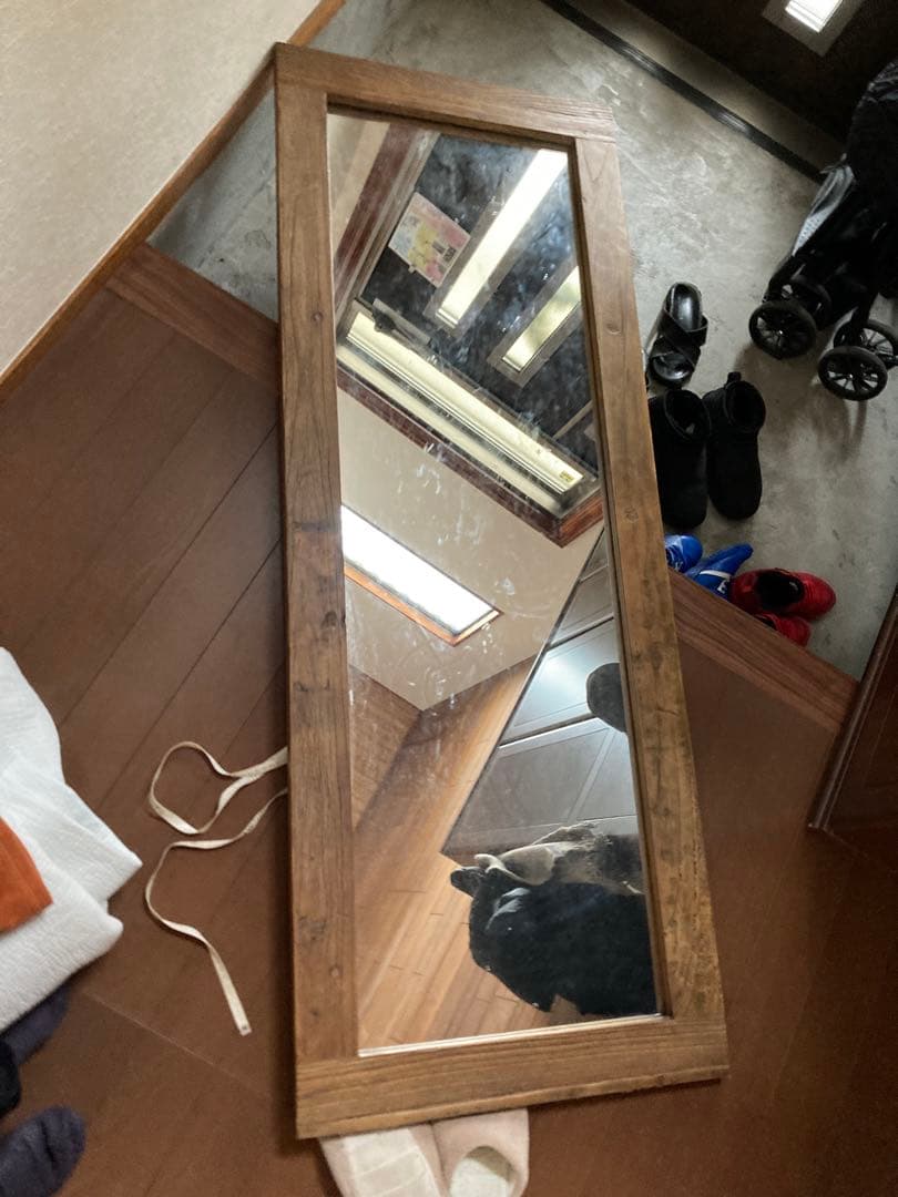 大川家具 GART 壁立て掛けミラー AL (アル) 高さ160