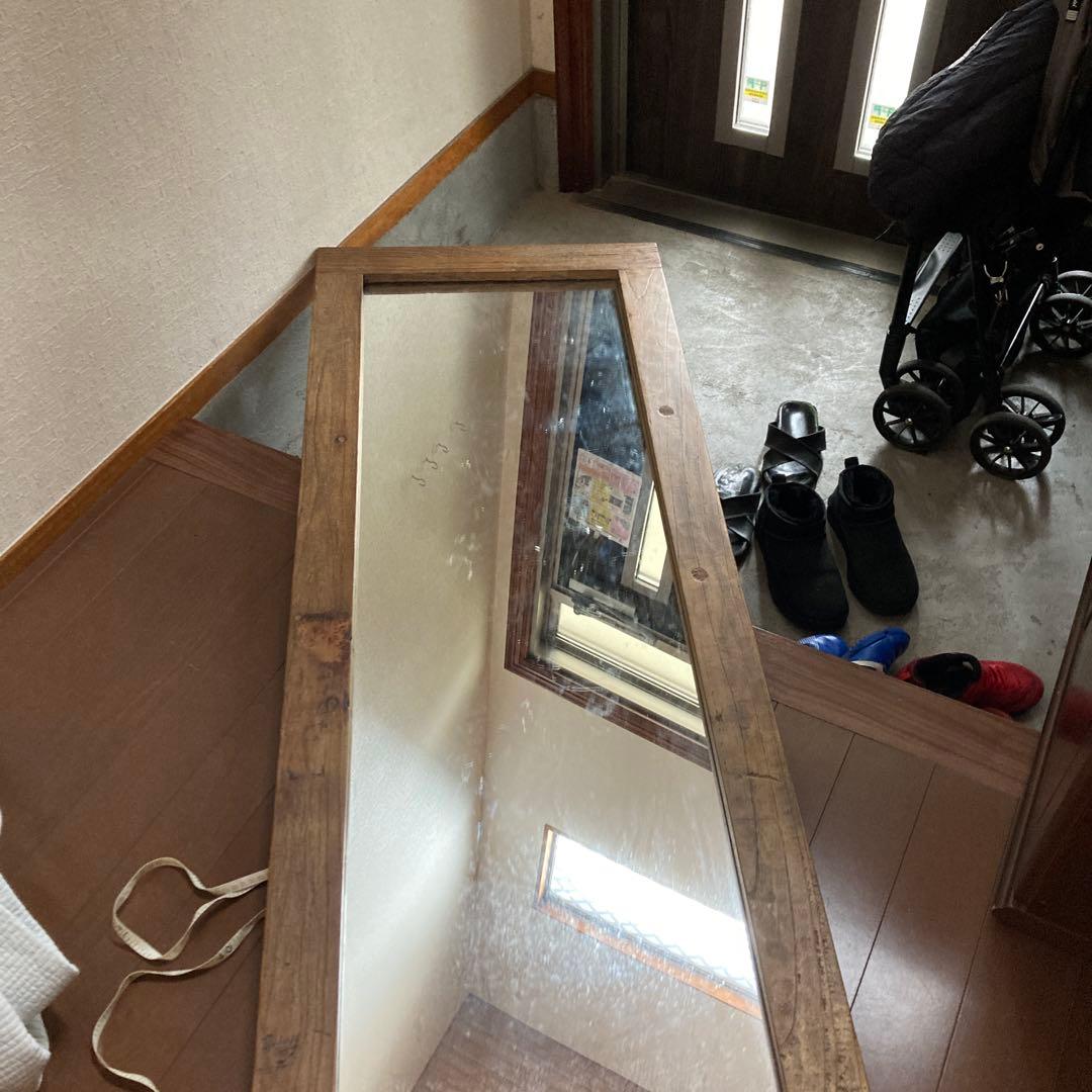 大川家具 GART 壁立て掛けミラー AL (アル) 高さ160