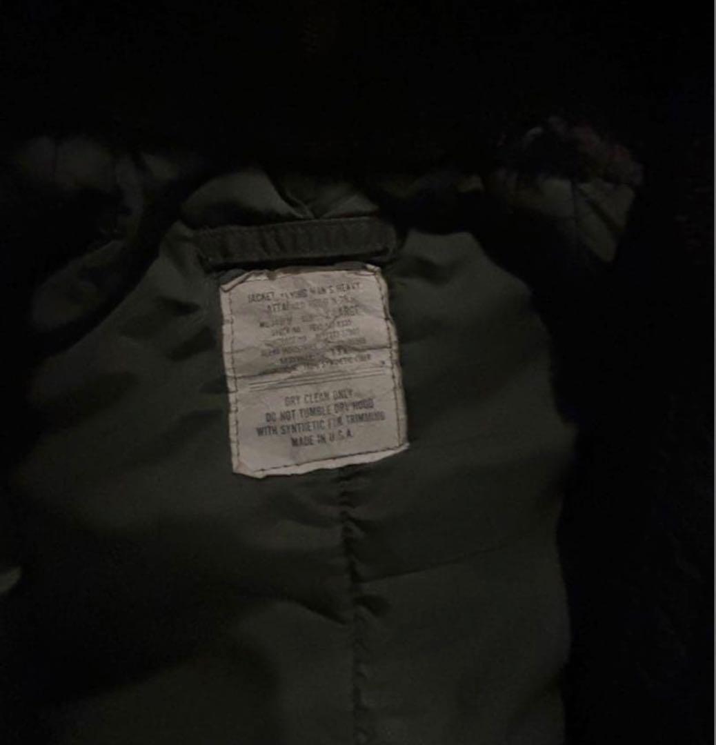 80s vintage usa製 アルファ n2b カーキ