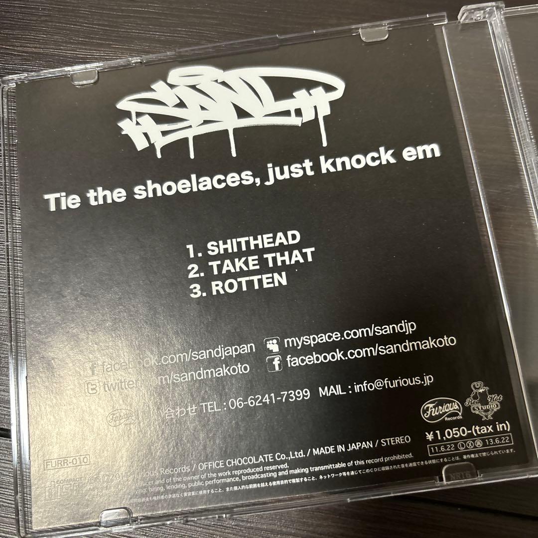 レア廃盤SAND Tie the shoelaces,just knock em