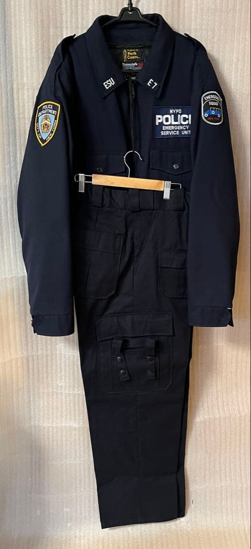 お値下げ 珍品 NYPD ESU ニューヨーク市警 特殊部隊 ESU 上下セット