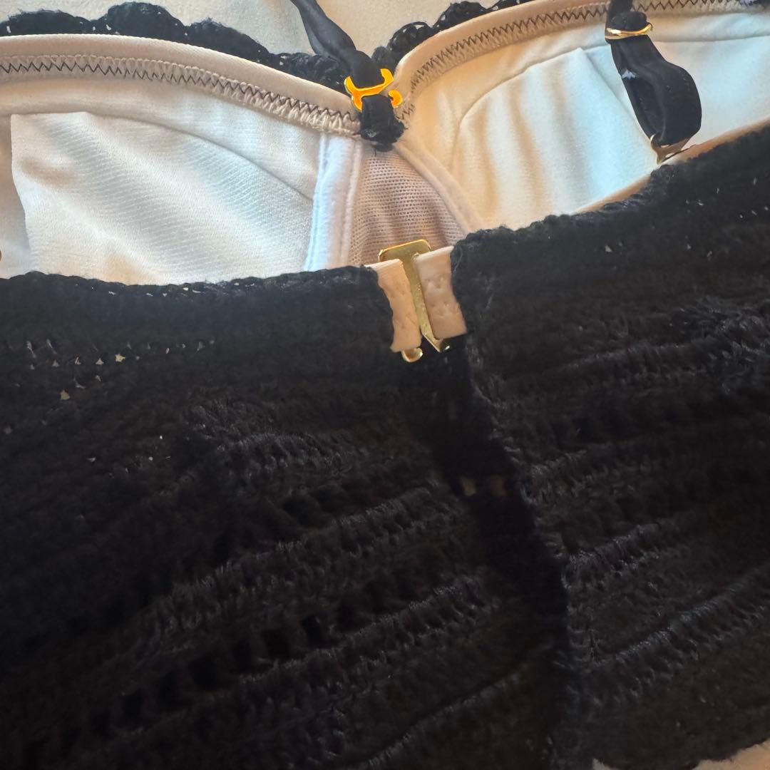 rienda バイカラークロシェバンドゥカップ bikini リエンダ 水着