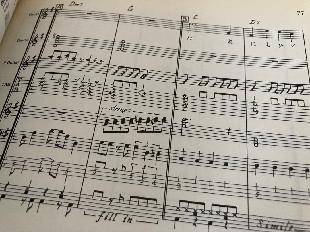 ★楽譜/グッバイ/ザグッバイブレーション/タブ譜/バンドスコア/野村義男