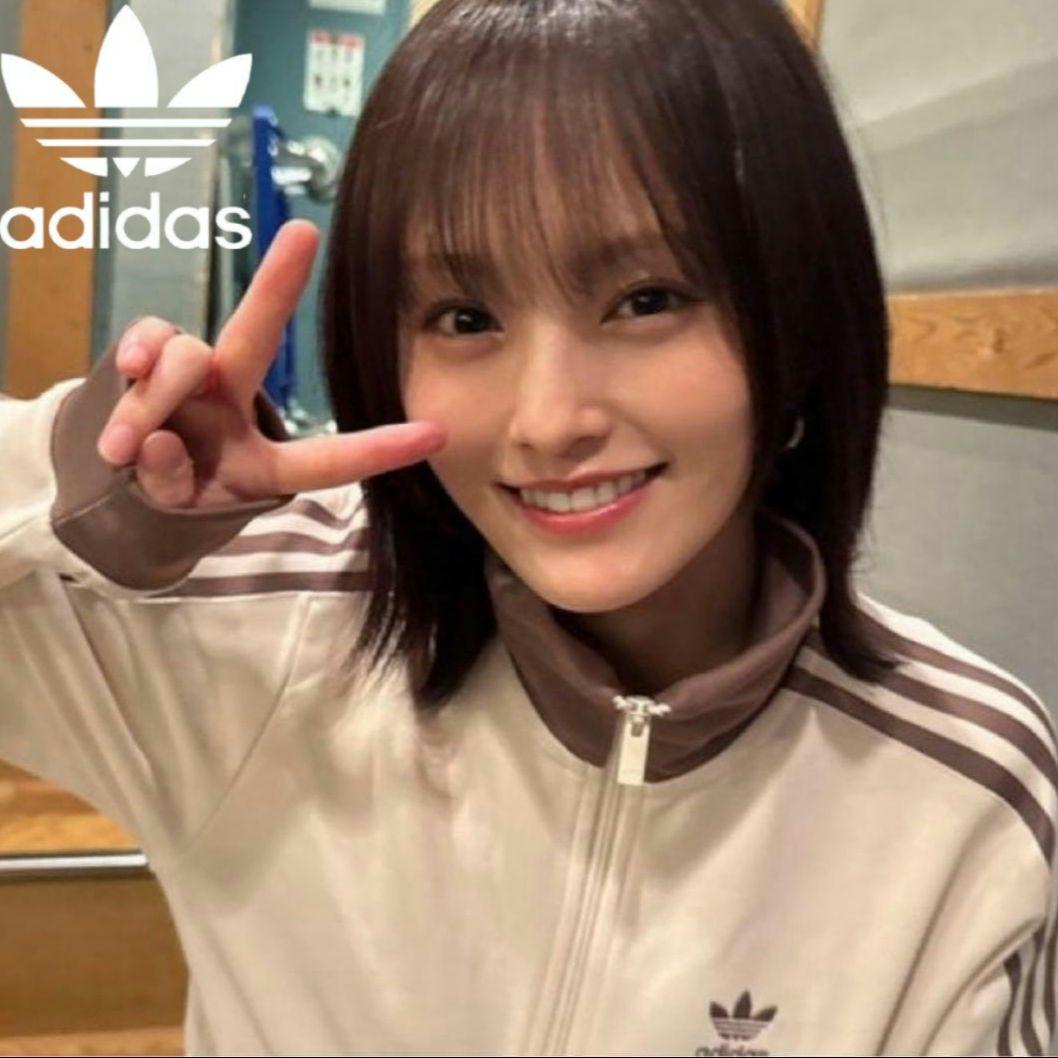 超希少⭐完売品 adidasトラックジャケット ベージュブラウン XL 山本彩