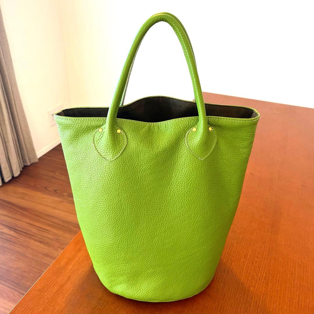 MARINEDAY “JACKALL” シュリンク カウレザー バケツバッグ