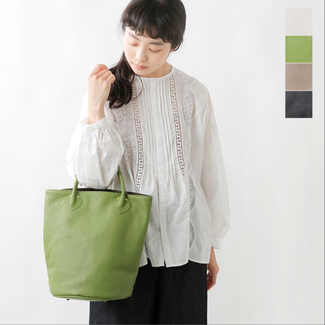 MARINEDAY “JACKALL” シュリンク カウレザー バケツバッグ