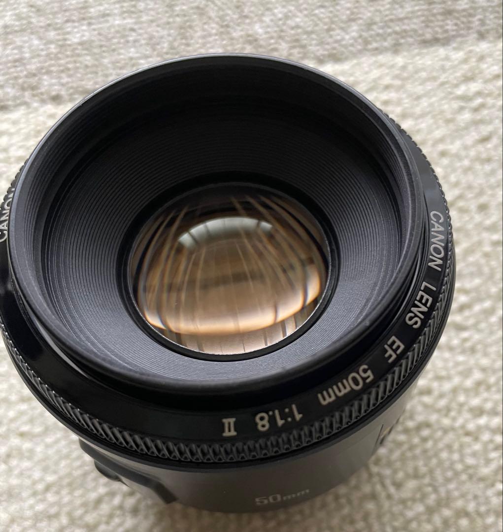 値下げ美品　キャノンCanon EF 50mm f/1.8 II レンズ　袋付き