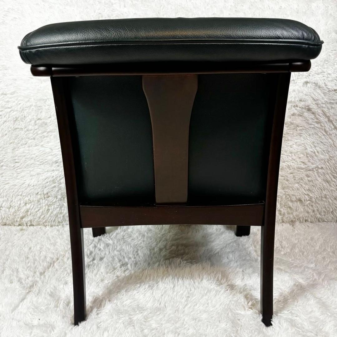 FUJI FURNITURE 　富士ファニチア　オットマン付　アーム付 　本革