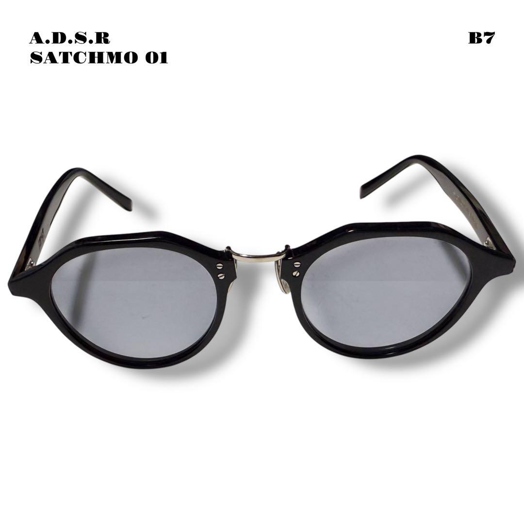 人気品！ A.D.S.R SATCHMO 01 サングラス ブラック シルバー