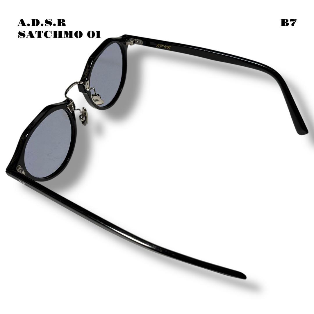 人気品！ A.D.S.R SATCHMO 01 サングラス ブラック シルバー