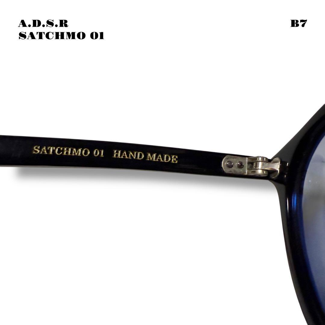 人気品！ A.D.S.R SATCHMO 01 サングラス ブラック シルバー