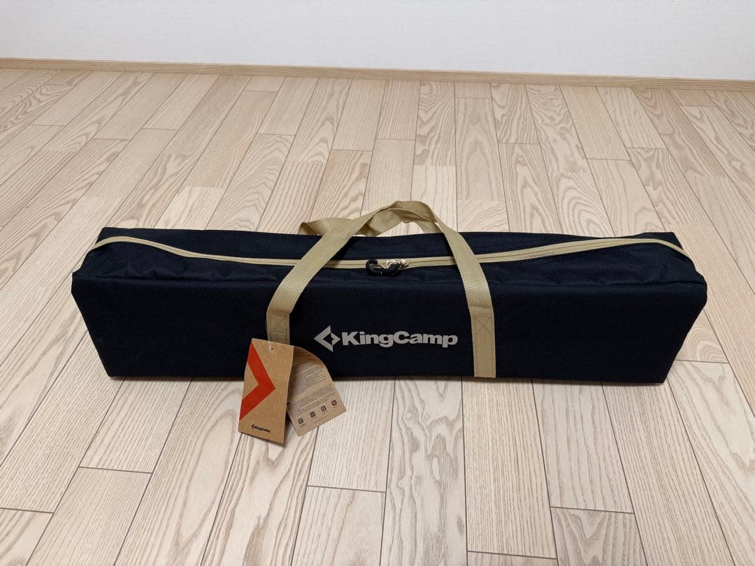 KingCamp 折りたたみテーブル 中型 バンブー 竹 高さ無段階調整