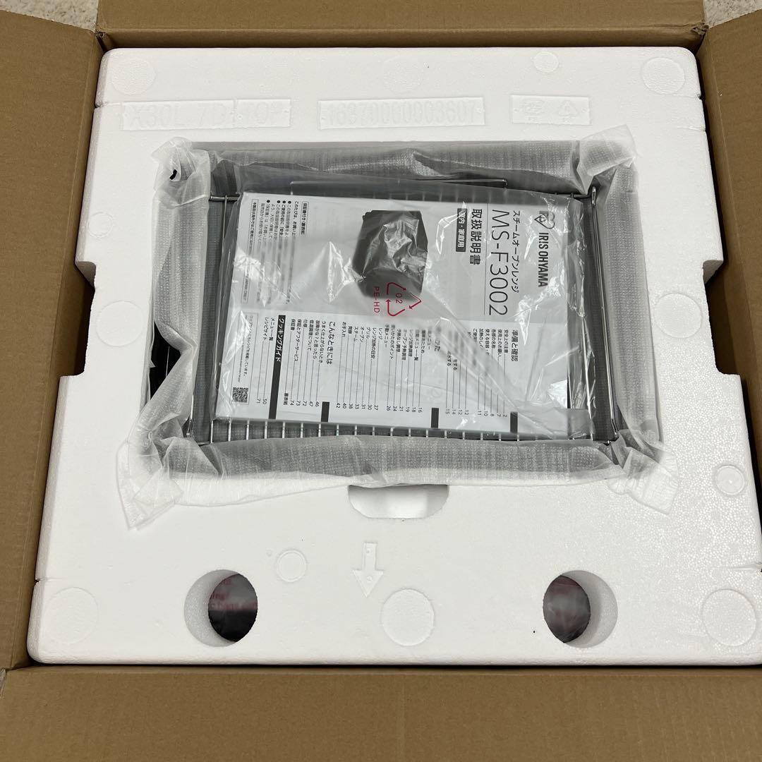 IRIS OHYAMA スチームオーブンレンジ MS-F3002-B ブラック