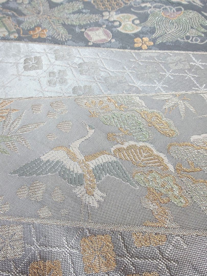 FN12116k 着物 正絹 袋帯 六通柄 宝尽くし