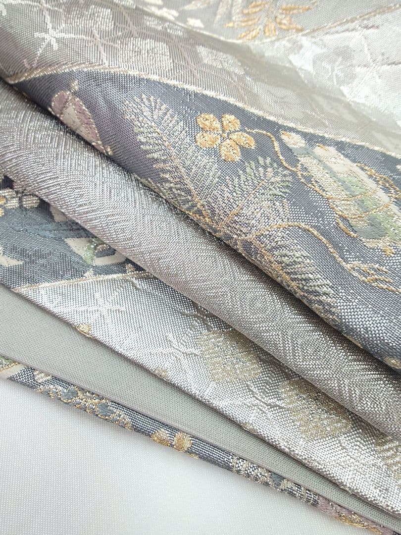 FN12116k 着物 正絹 袋帯 六通柄 宝尽くし