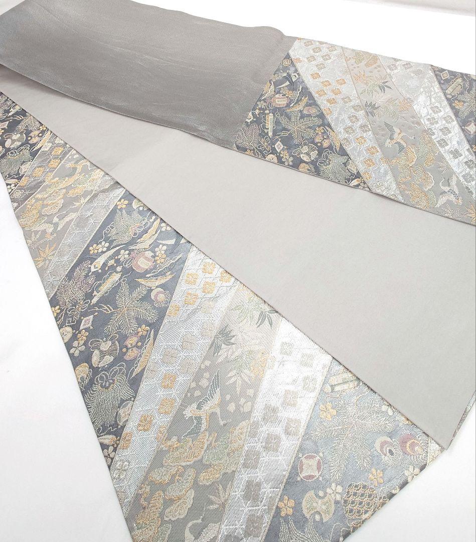 FN12116k 着物 正絹 袋帯 六通柄 宝尽くし