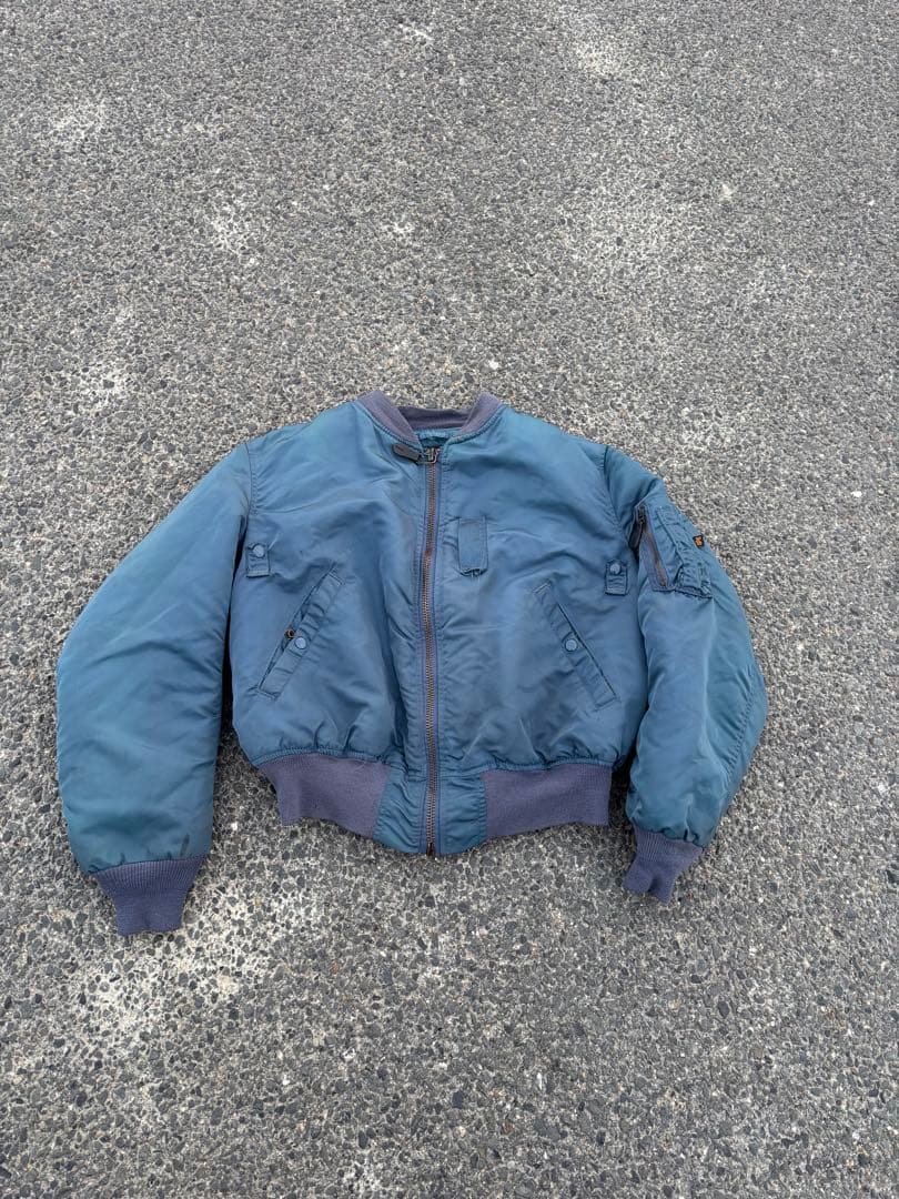 U.S. AIR FORCE MA-1 フライトジャケット ダークブルー