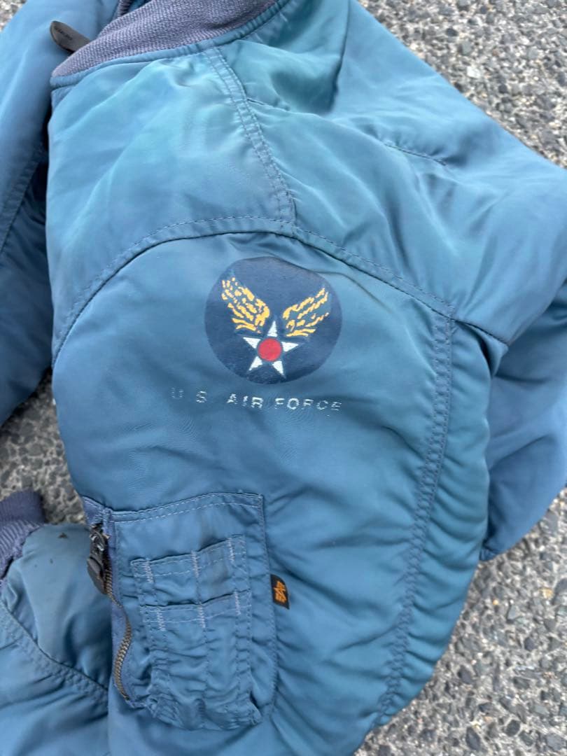 U.S. AIR FORCE MA-1 フライトジャケット ダークブルー