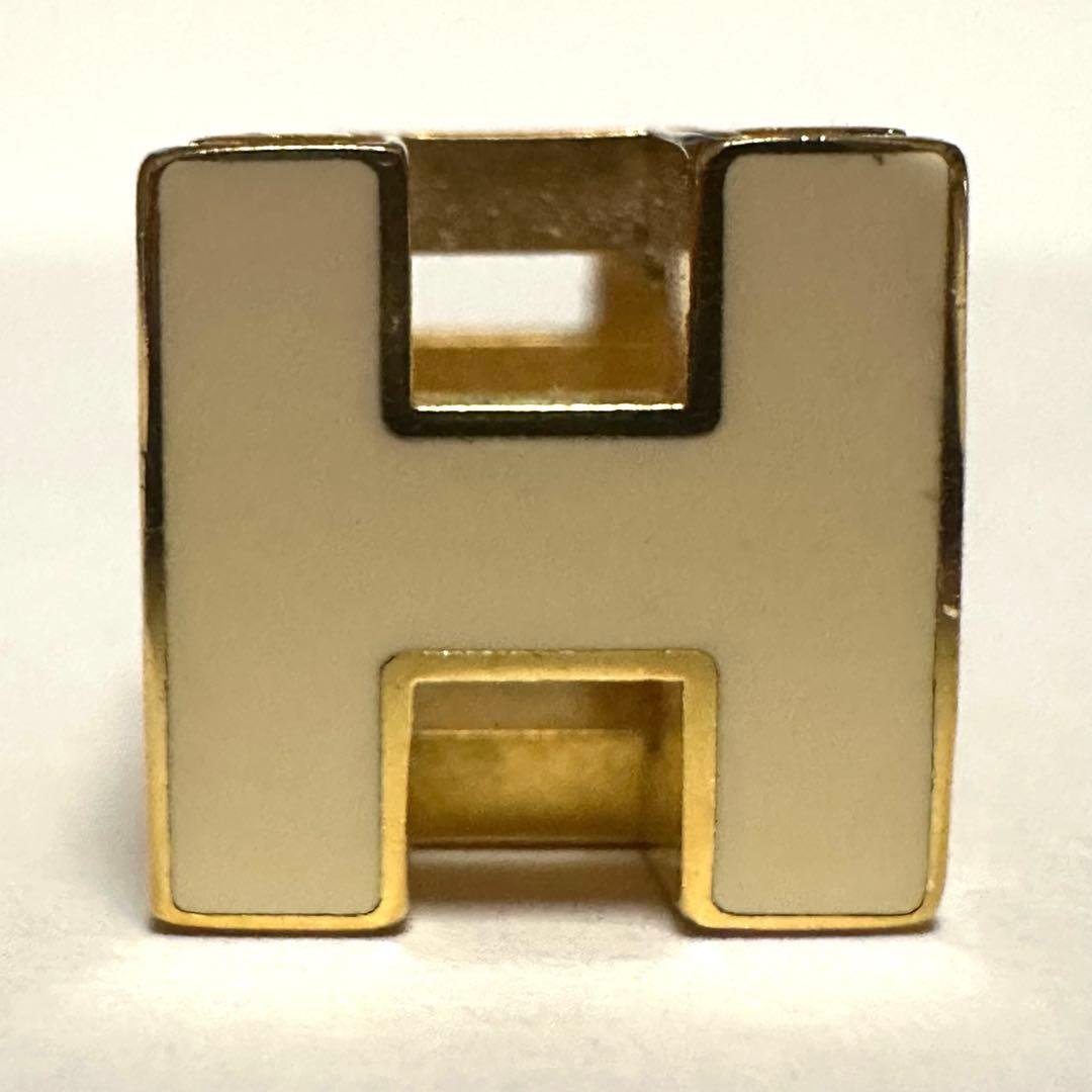 エルメス　HERMES　ペントップ　Hキューブペンダント　カージュドアッシュ