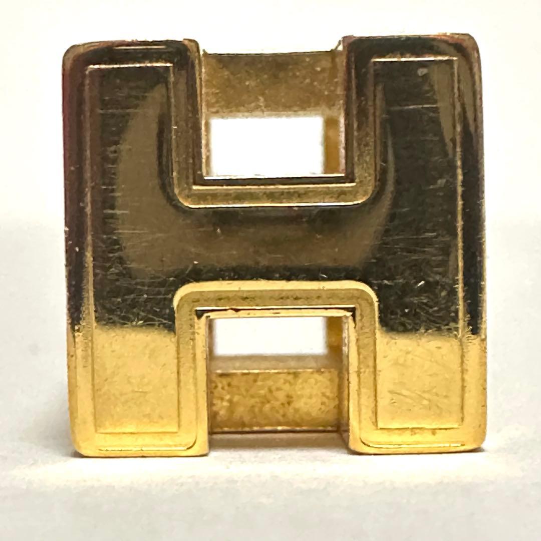 エルメス　HERMES　ペントップ　Hキューブペンダント　カージュドアッシュ