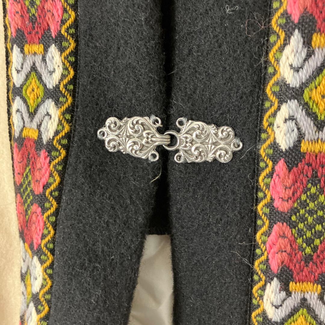 デットストック FJORD FASHION ノルウェー製 ニットポンチョ 40