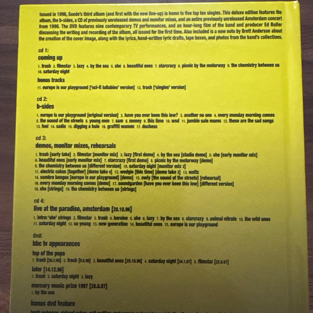 SUEDE カミングアップ20周年記念盤