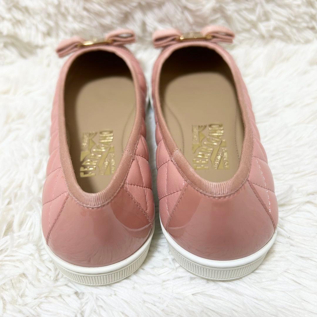 【美品】Salvatore Ferragamo フェラガモ バレリーナパンプス