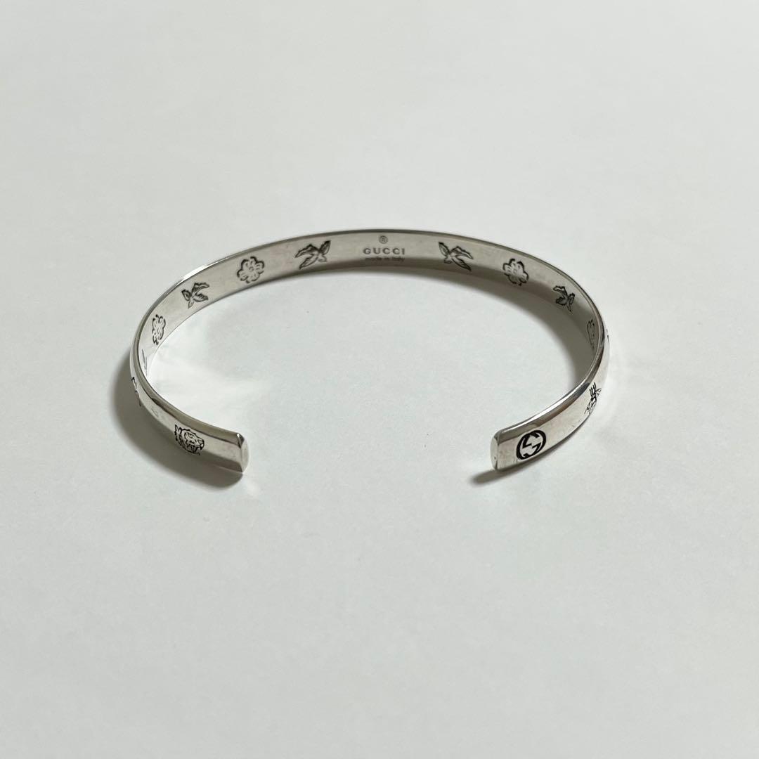 GUCCI グッチ　blind for love バングル　シルバー　925