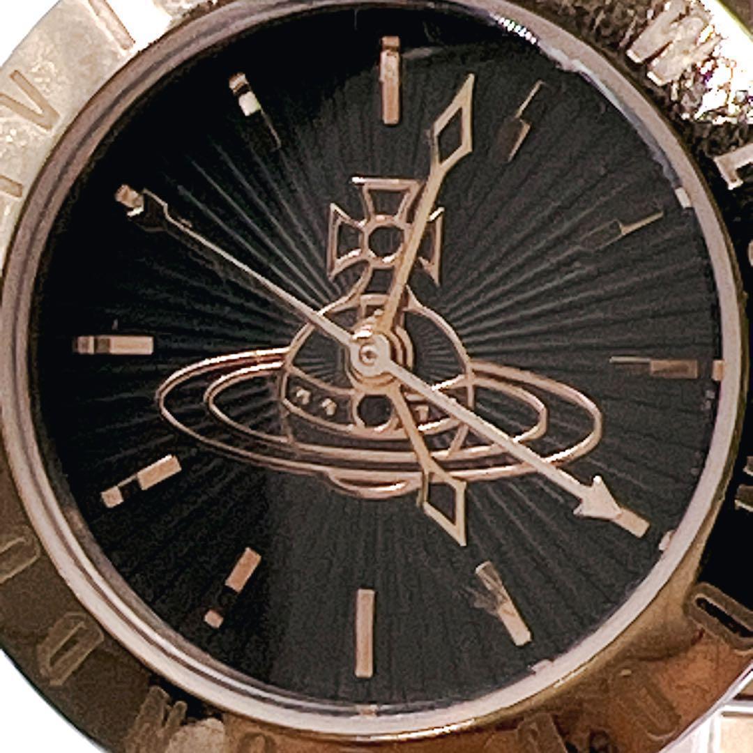 入手困難✨ ヴィヴィアンウェストウッド　デカオーブ ブラック ゴールド ラウンド