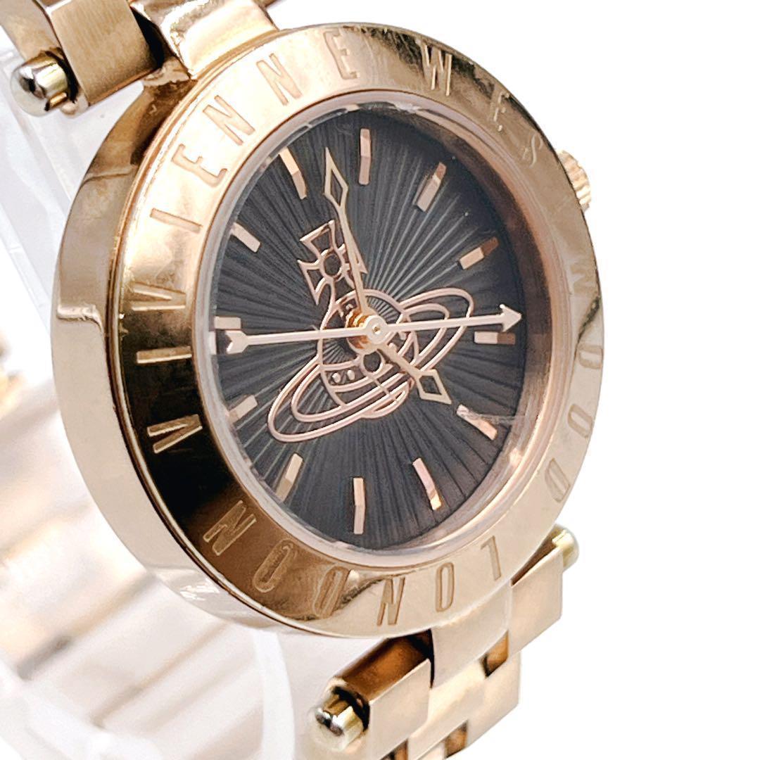 入手困難✨ ヴィヴィアンウェストウッド　デカオーブ ブラック ゴールド ラウンド