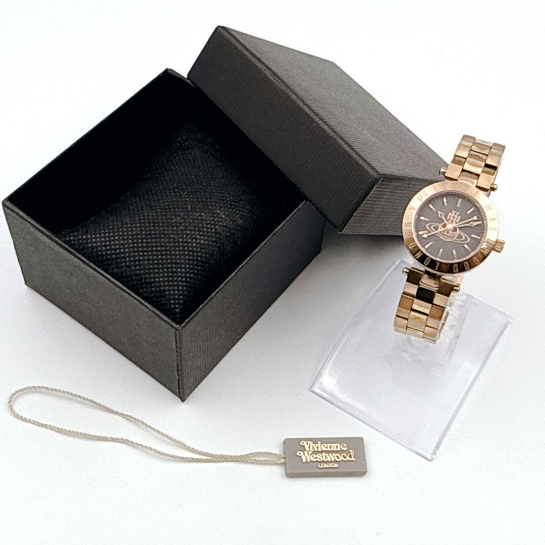 入手困難✨ ヴィヴィアンウェストウッド　デカオーブ ブラック ゴールド ラウンド