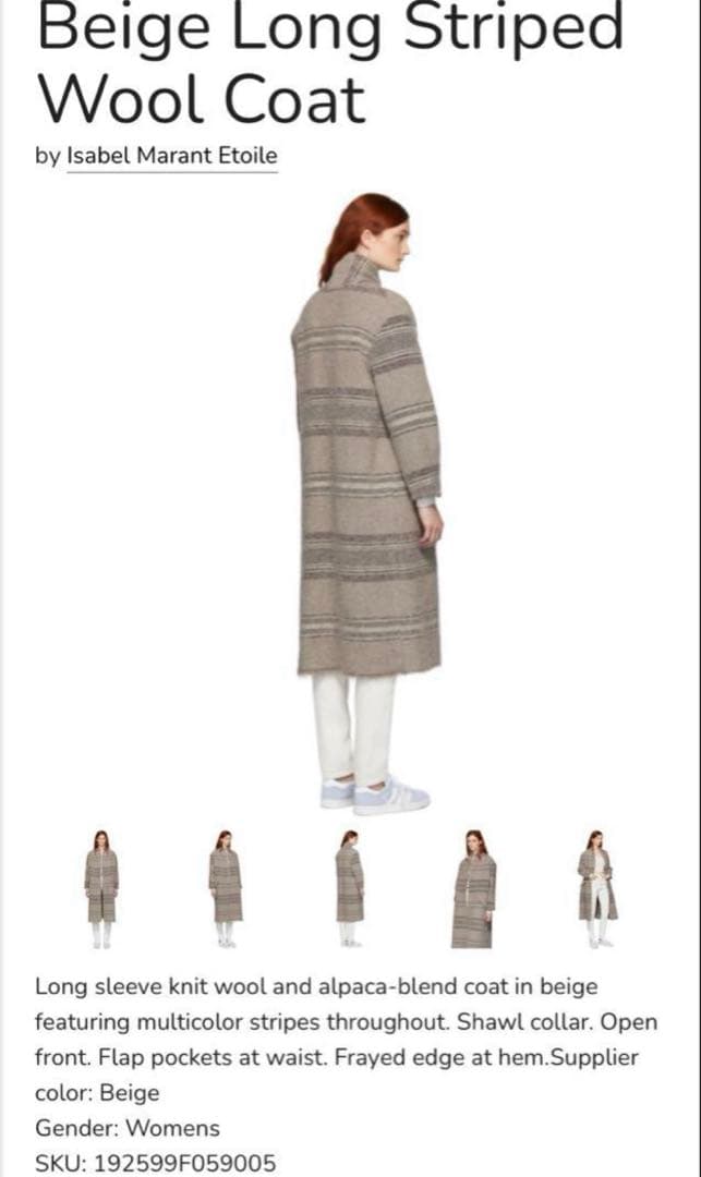 38 ISABEL MARANT ETOILE FabyCoat イザベルマラン