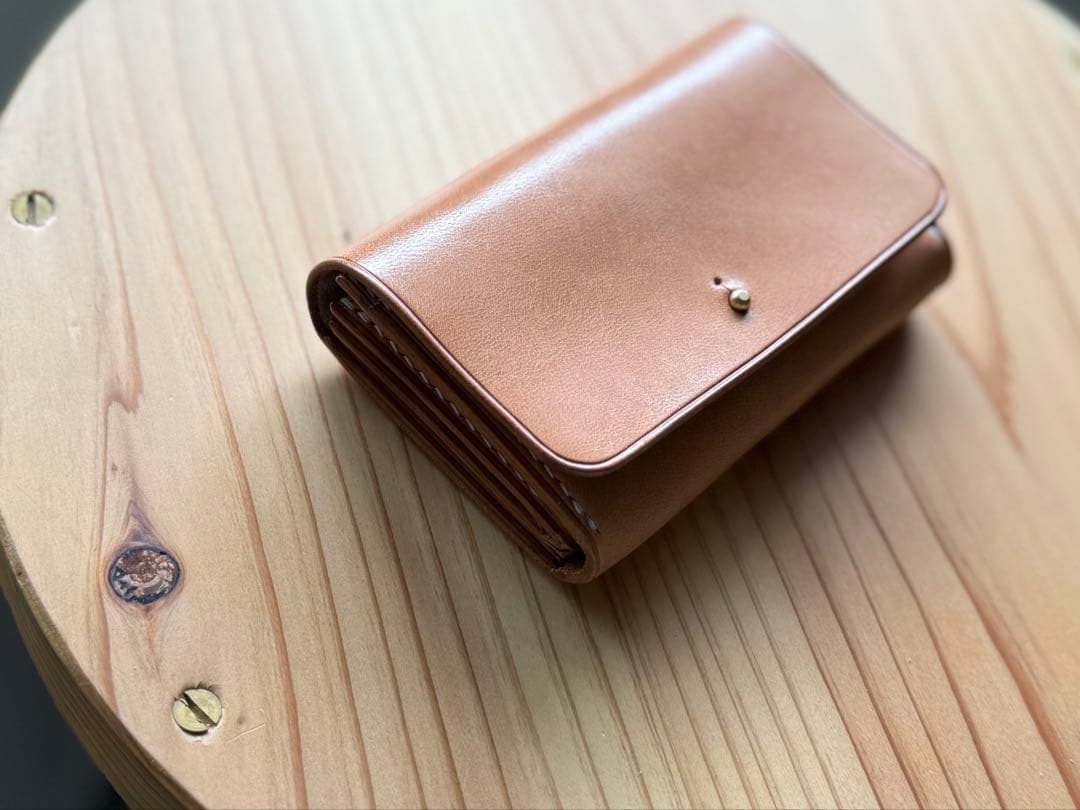 栃木レザー　折りたたみミニ財布