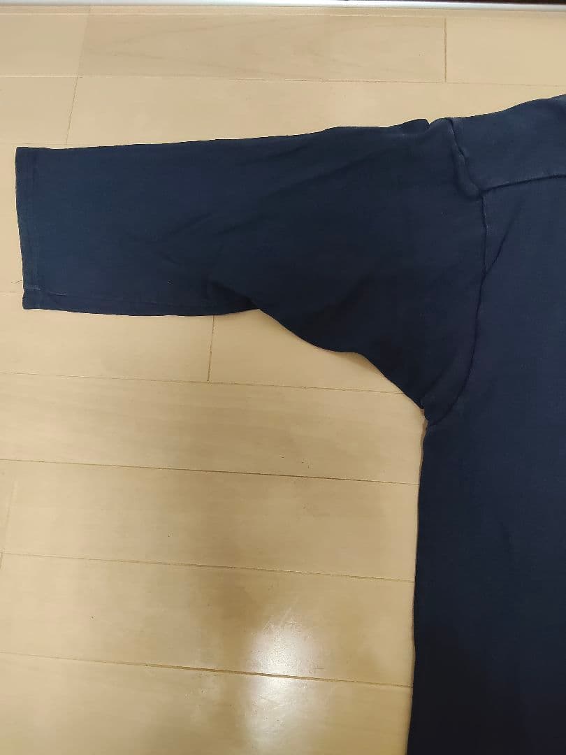 チャンピオン NAVY 両面プリント 七部袖 XLヴィンテージ USA