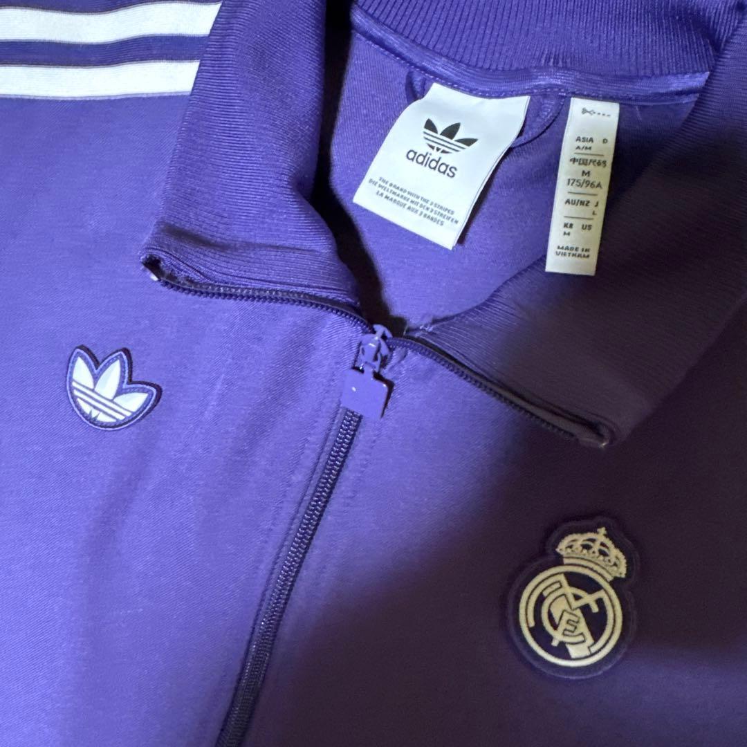 24 25 レアル・マドリード　パープル　ジャケット　ジャージ