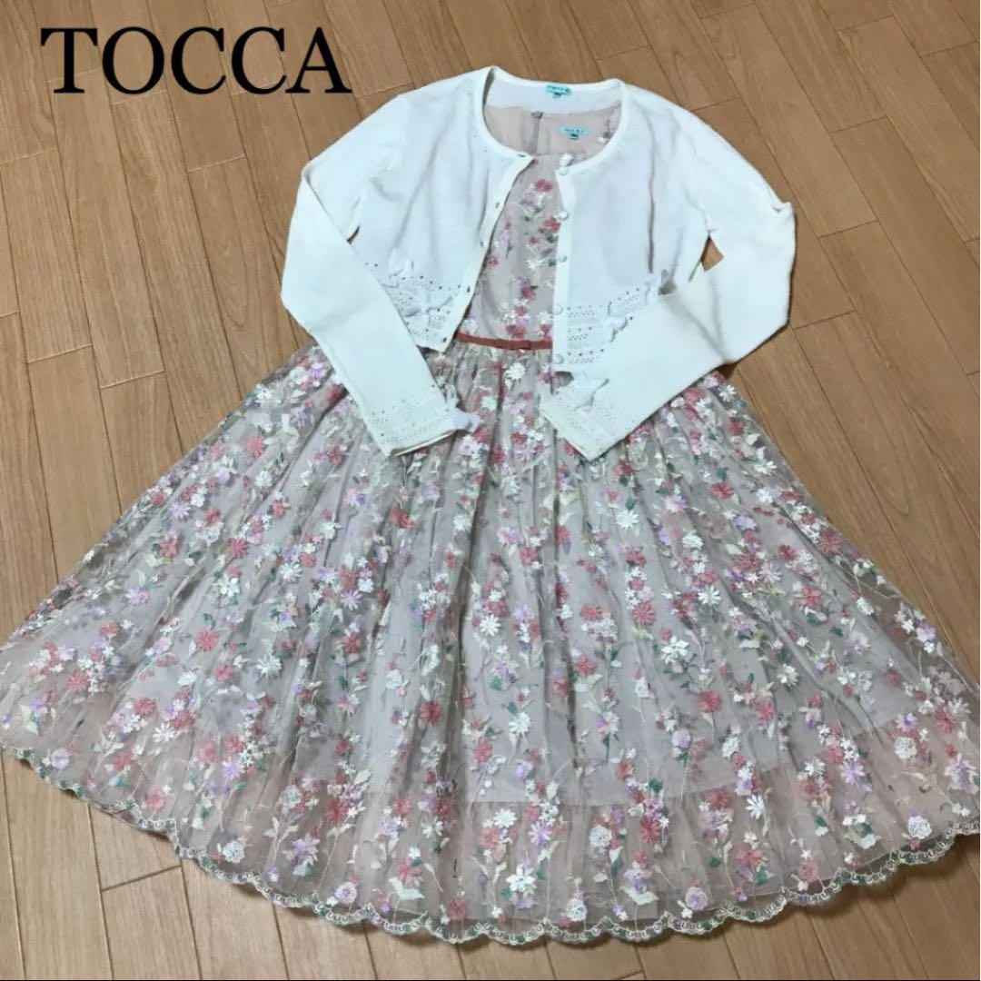 TOCCAトッカ総刺繍ワンピースのみサイズ160卒業式入学式メゾピアノ好き