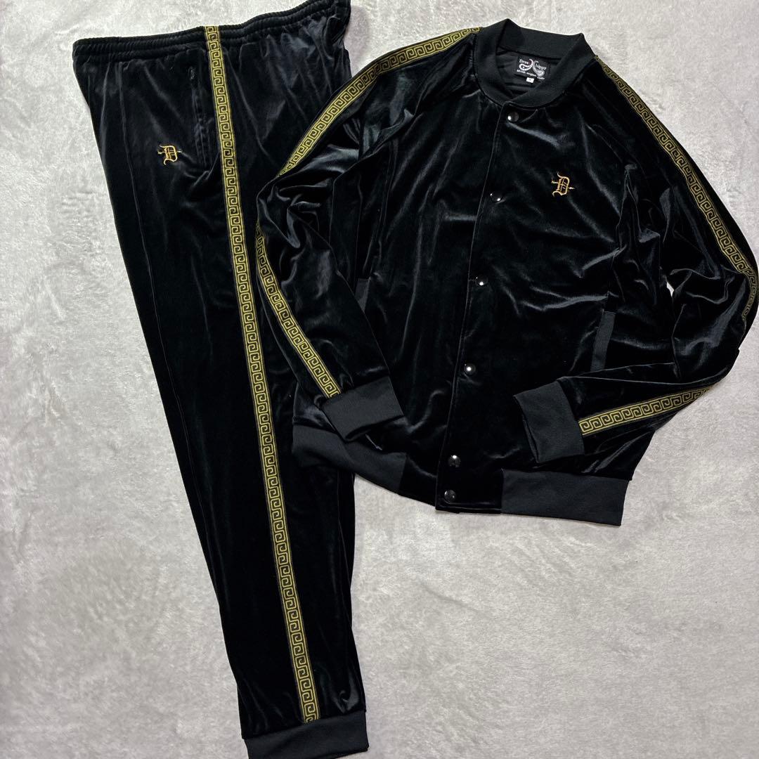 希少 サイズL ドレスヒッピー DHベロア セットアップ ジャケット パンツ