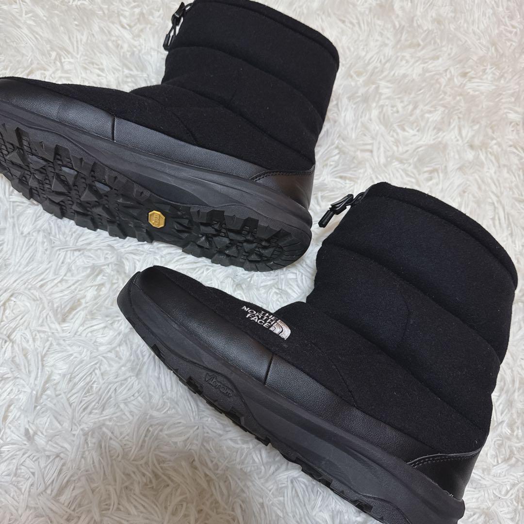 美品 THE NORTH FACE ヌプシ ブーティ ウールV 防寒ブーツ 黒
