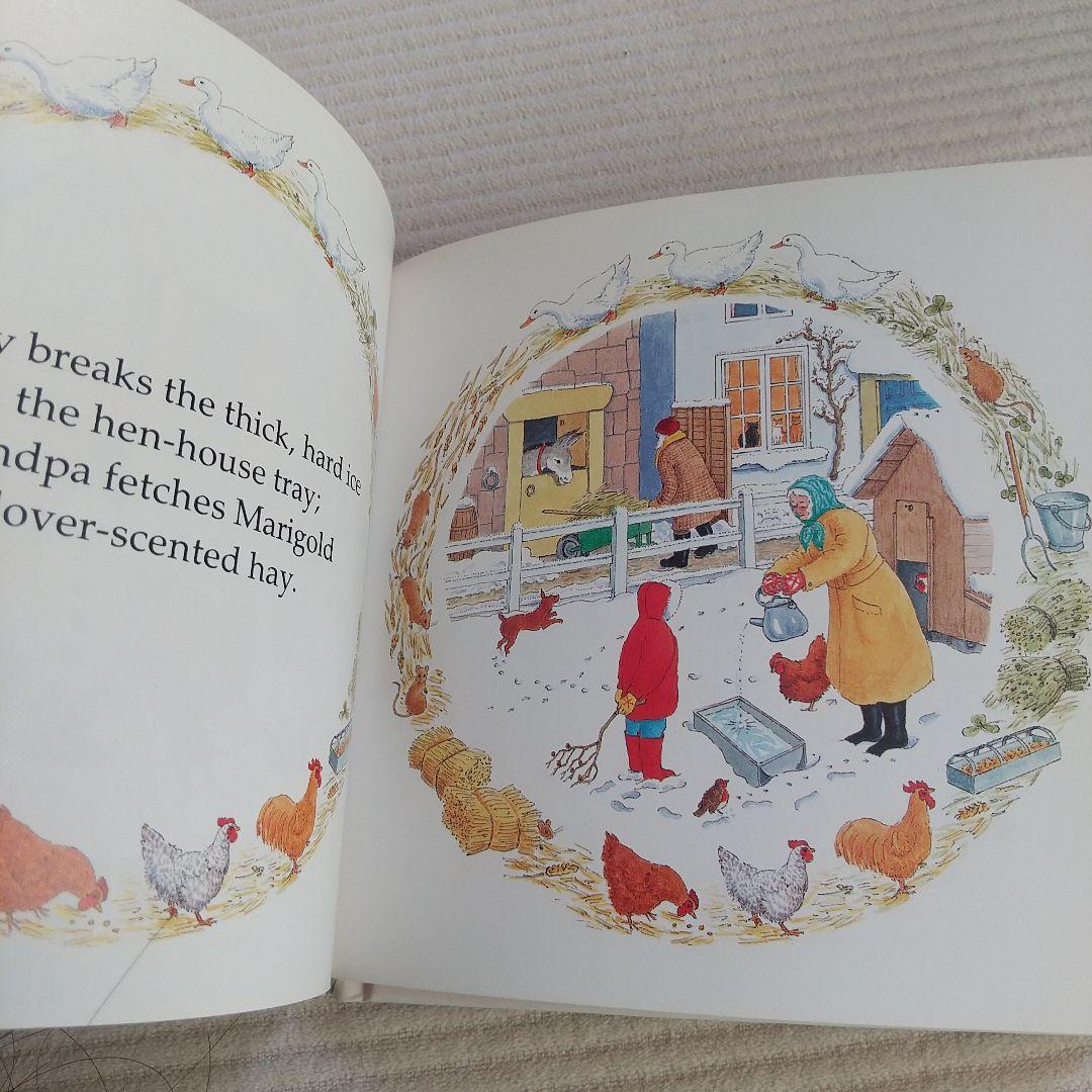 英国絵本　小さな家　春夏秋冬 prue berthon